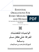 76377987 Essential Obligations for Every Muslim Man and Woman by Shaikh Ul Islam Muhammad Bin Abdul Wahab