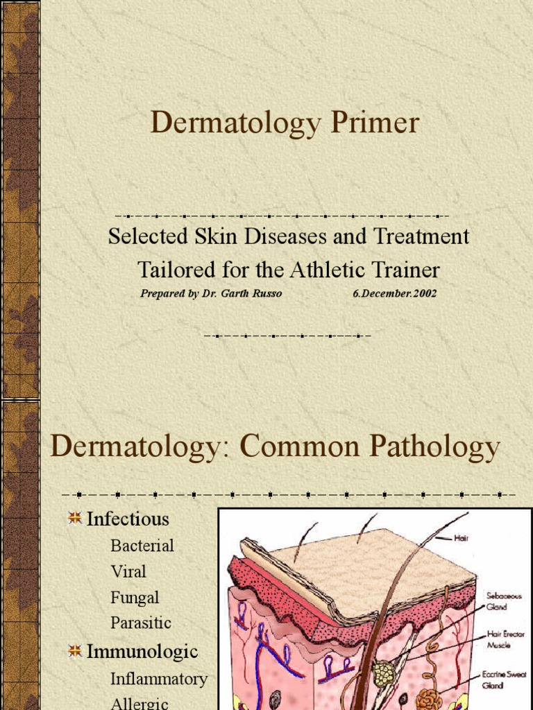 Dermatology Primer Selected Skin Diseases and Treatment Tailored For