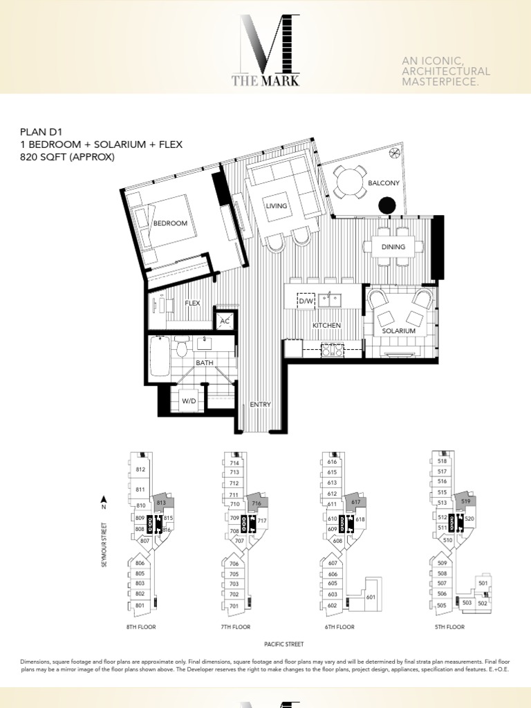 The Mark Condos Floorplans Kitchen Art Media