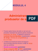 Administrarea sangelui