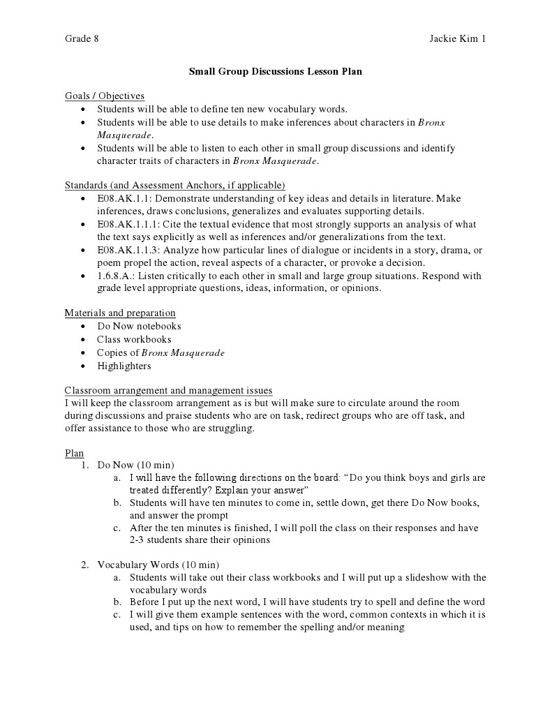 Identity Lesson Plan 4 PDF Conversation Lesson Plan