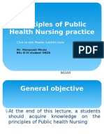 Principles of Public Health Nursing Practice - PPT Lecture
