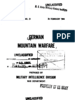 1944 US Army WWII German Mountain Warfare 136p.