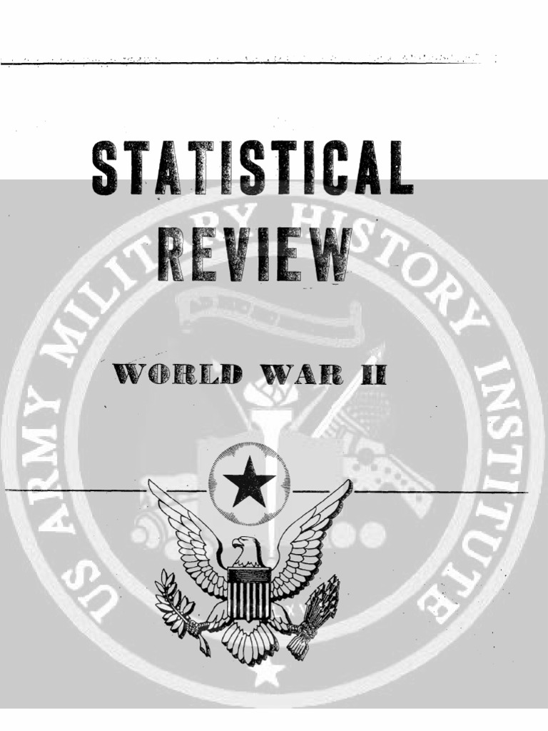 1945 US Army WWII Statistical Review of World War Two 266p. | PDF