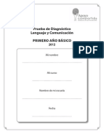 1°PRUEBA DE DIAGNÓSTICO