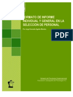 Informe Individual y General en La Seleccion de Personal