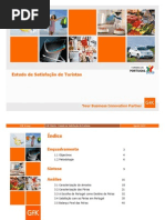 SATISFAÇÃO TURISTAS 2012 - ANÁLISE [TP - 2012]