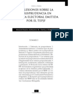 Reflexiones Sobre La Jurisprudencia en Materia Electoral