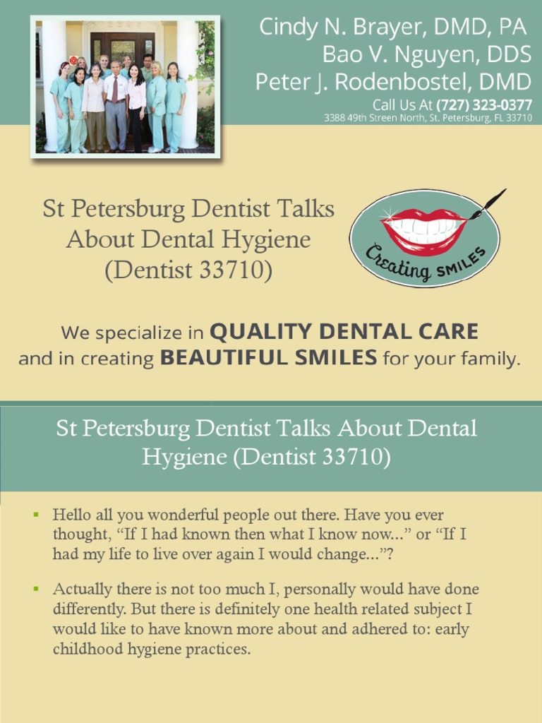 St Petersburg Dentist Talks About Dental Hygiene (Dentist 33710