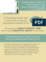 St Petersburg Dentist Asks is Your Diet Giving You Bad Breath (Dentist 33710)