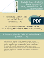 St Petersburg Dentist Talks About Bad Breath (Dentist 33710)