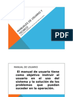 Manuales de Usuario y Tecnico