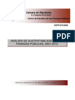 Leer y Ensayo-Analisis de Sustentabilidad de Las Finanzas Publicas 2007 Al 2012