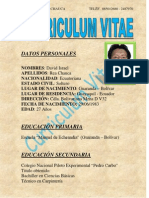 CV David Rea Chauca médico Ecuador