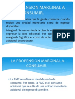 La Propension Marginal a Consumir