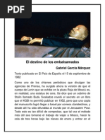 El Destino de Los Embalsamados