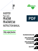 Setup and wiring guide for Mitsubishi inverter plug-in relay option