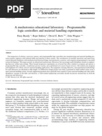 2007 A Mechatronics Educational Laboratory Programmable Logic Controllers and Material Handling Experiments