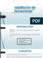 Inhabilitación de Interrupciones