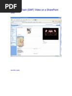 Playing A Flash Video On A SharePoint Site