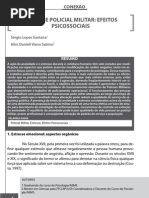 Estresse Policial Militar Efeitos Psicossociais