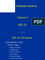 CO532 SQL Lecture on Data Definition and Views