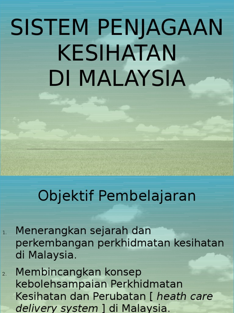 Sistem Penjagaan Kesihatan Pdf