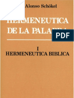 Alonso Schokel Luis Hermeneutica Biblica 01 PDF