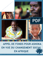 Appel de Fonds Pour Ashoka en Vue Du Changement Social en Afrique