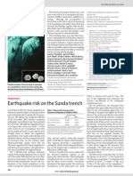 Earthquake Risk On The Sunda Trench: Seismology