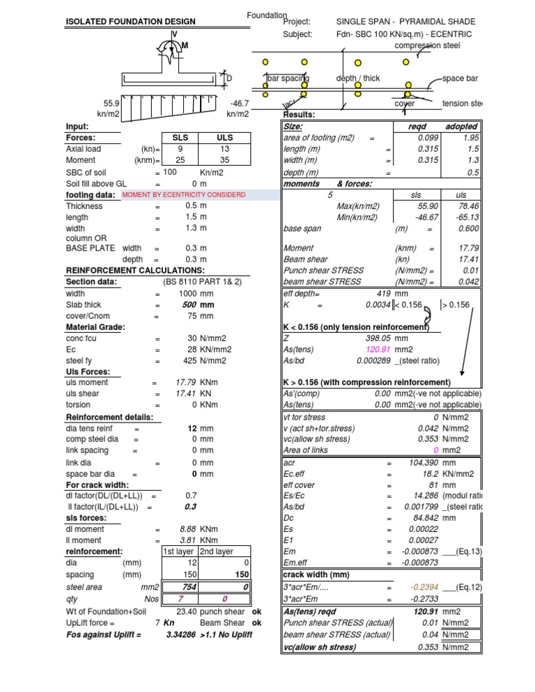 Single Span Pyramid - Chs - Footing | PDF | Teaching Methods ...