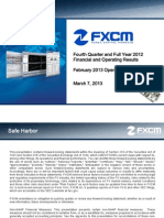 FXCM Fourth Quarter 2012 Earnings Presentation 