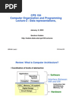 CPS 104 Computer Organization and Programming Lecture-2: Data Representations