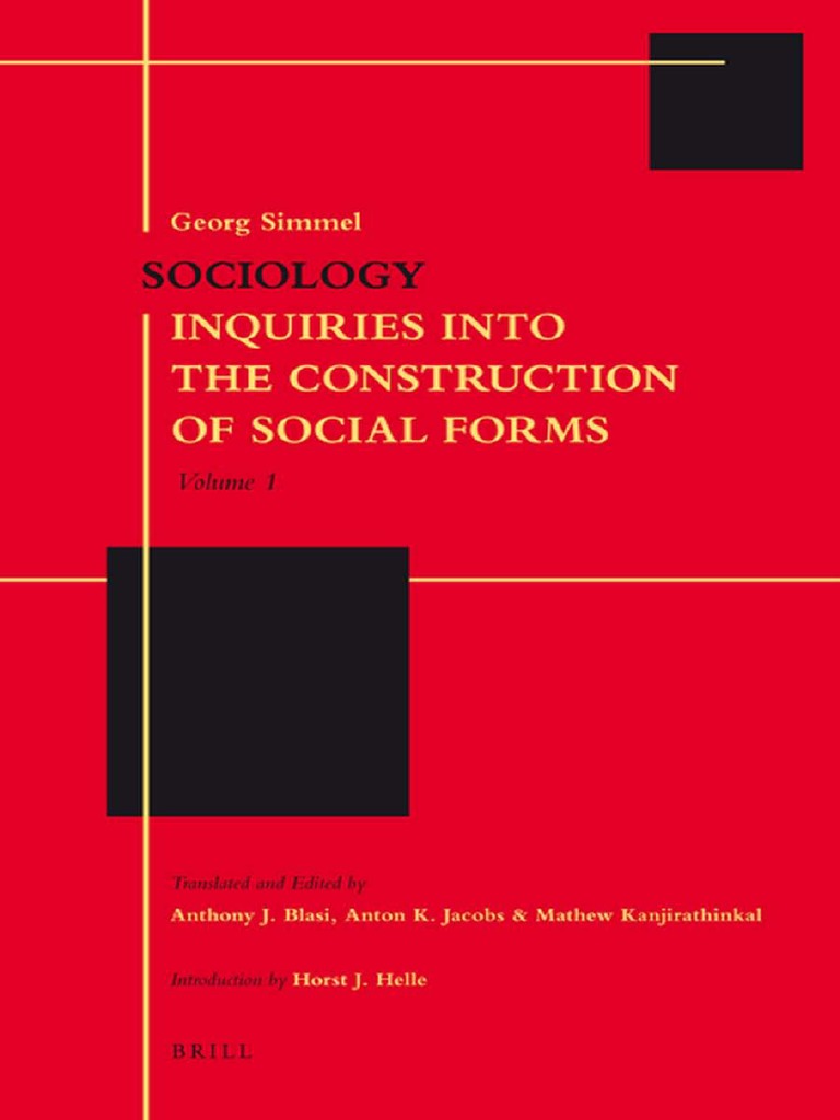 Georg Simmel. Sociology | PDF | Sociology | Competition