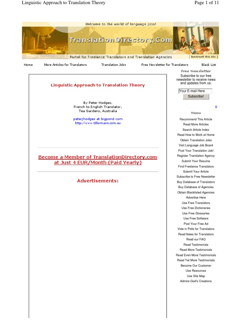 Essay-translation approach definition picture