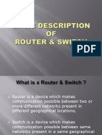 Basic Description of Router & Switch