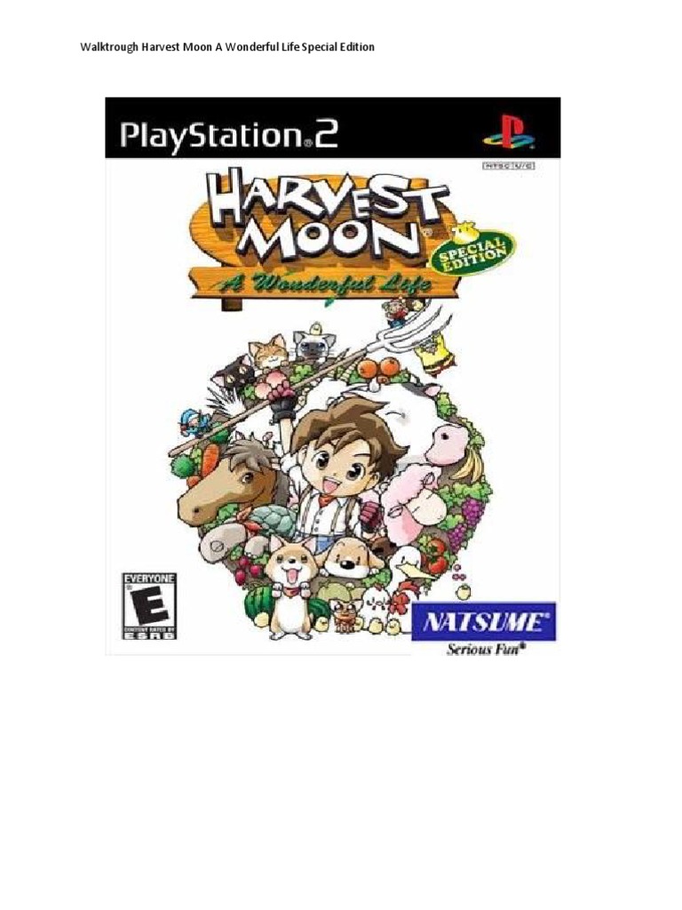 Walk Trough Harvest Moon a Wonderful Life Special Edition
