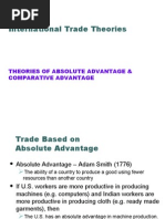 Session 3 - Theory of Absolute & Comparative Advantages