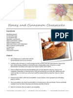 Honey and Cinnamon Cheesecake