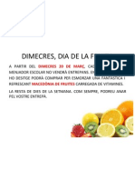 Dimecres Fruita