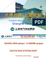 Excitation system equipment instrcution for QUANG NINH 2×300MW thermal power plant