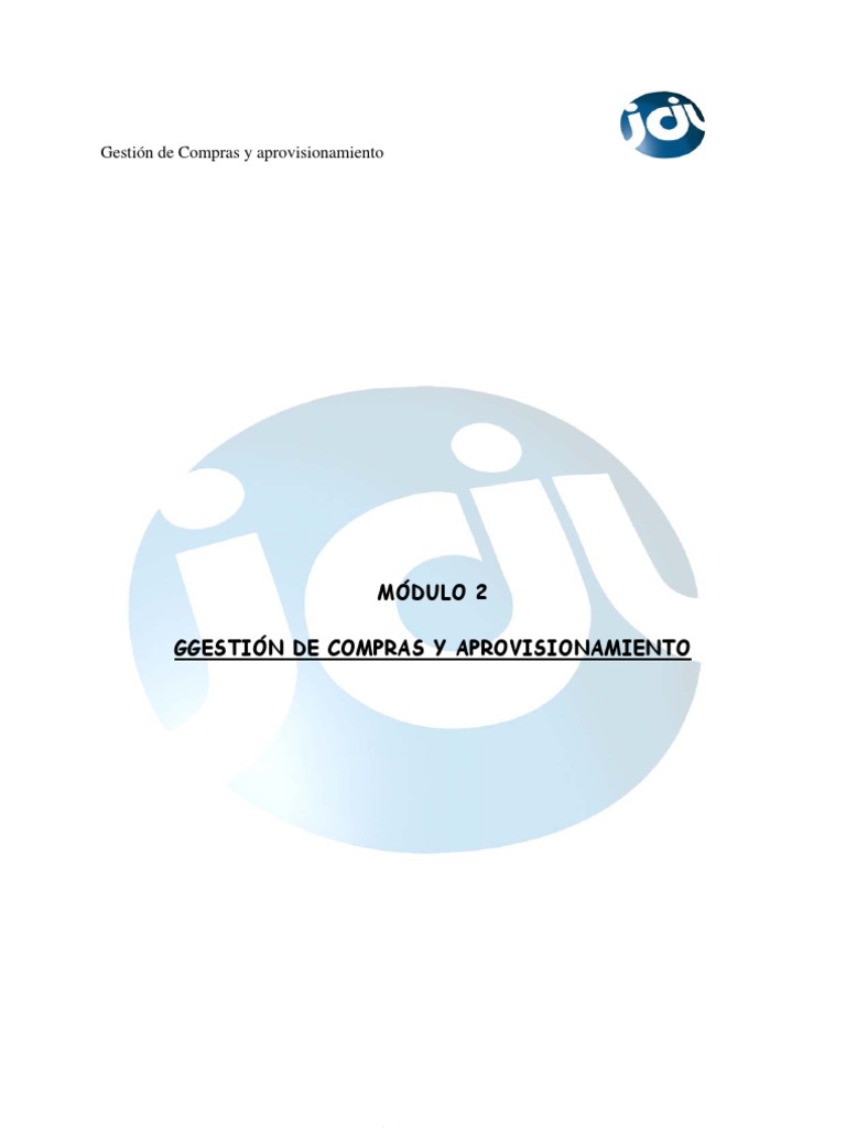Gestión Eficiente de Compras y Aprovisionamiento | PDF | Calidad ...