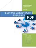 Database Concepts With Emerging Trends