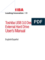 Manual Toshiba HDD 500