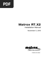 En Matrox RT.X2 Installation Manual 5 0