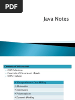 Java Notes Of25sessions