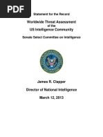 Download Statement for the Record - Worldwide Threat Assessment of the US Intelligence Community by Office of the Director of National Intelligence SN129976622 doc pdf