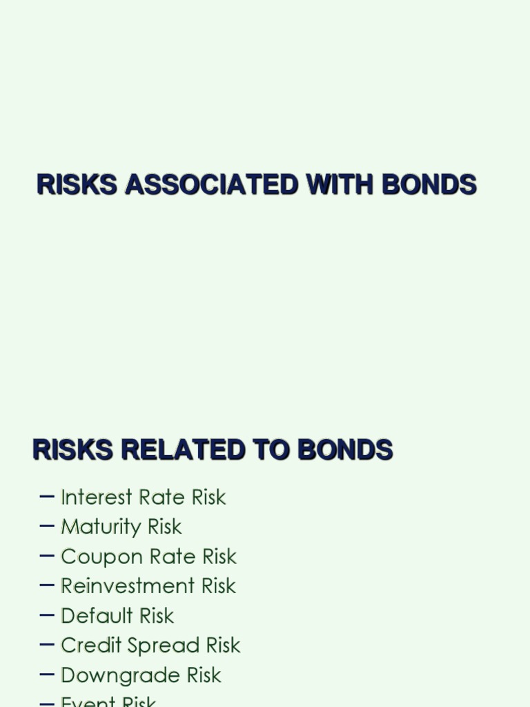Bond Risks and Valuation Guide | PDF | Bonds (Finance) | Yield (Finance)