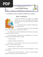 Teste 11 - Grilo, o Adivinho