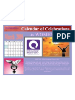 Calendar of Celebrations